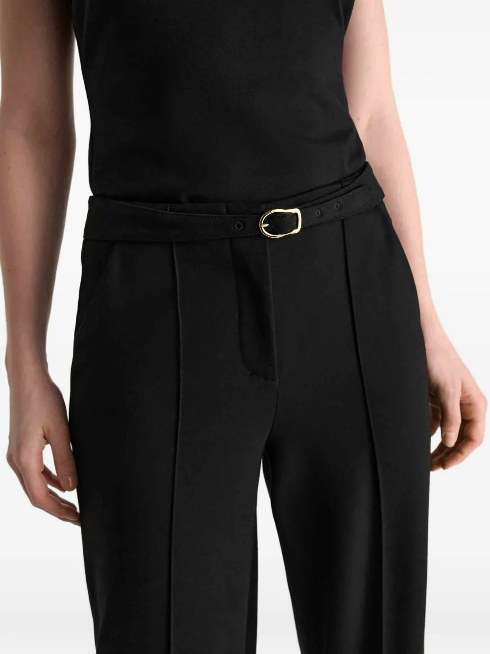 Dorothee Schumacher Emotional Essence broek met ceintuur Zwart