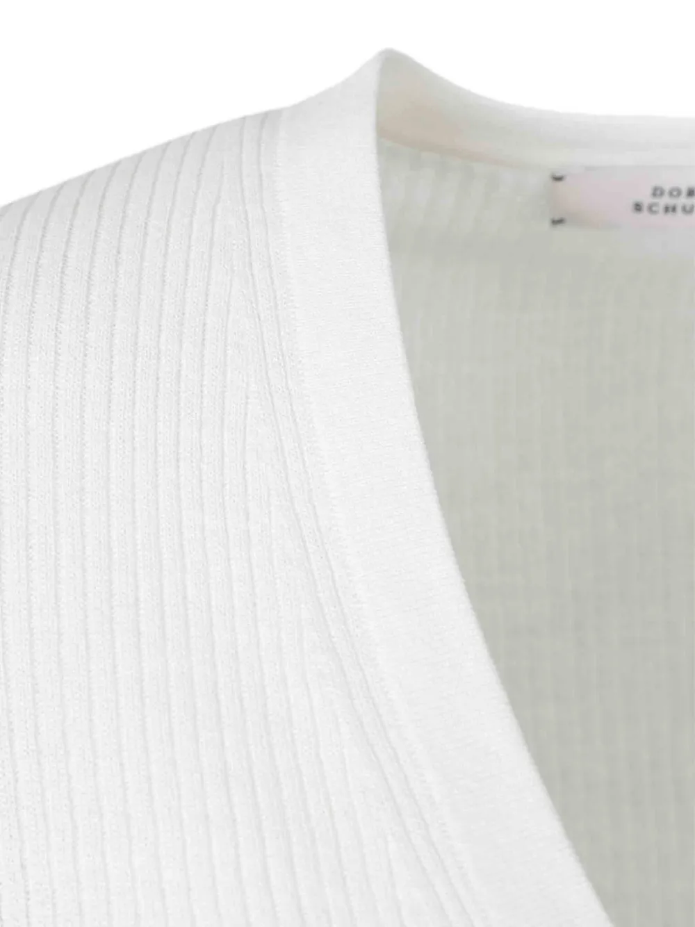 Dorothee Schumacher Ribgebreid vest Wit