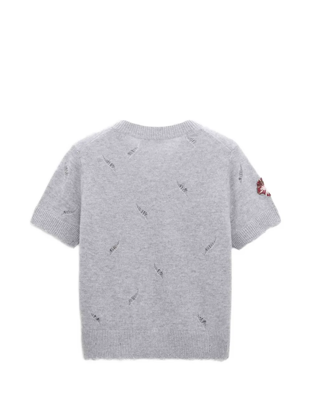 Dorothee Schumacher Blooming Statements gerafeld T-shirt met bloemenprint Grijs