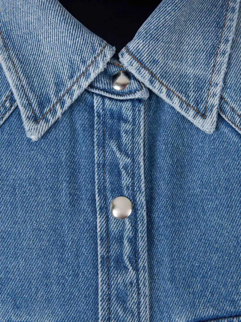 AGOLDE Lotta denim blouse Blauw