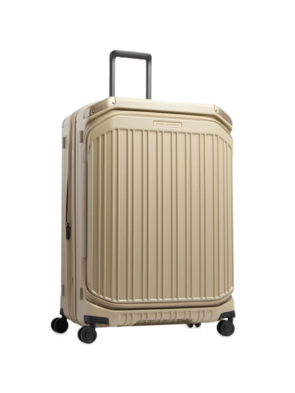 PIQUADRO Grote uitbreidbare koffer met dubbele opening Beige