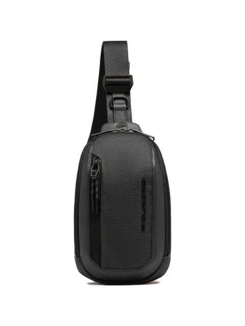 PIQUADRO leather-trim messenger bag