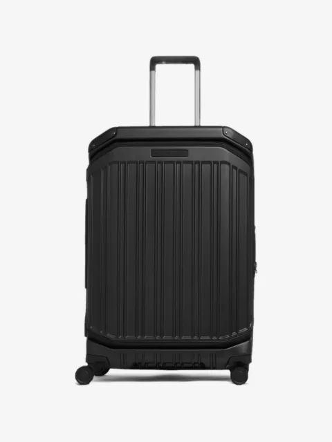 PIQUADRO ribbed four-wheel suitcase