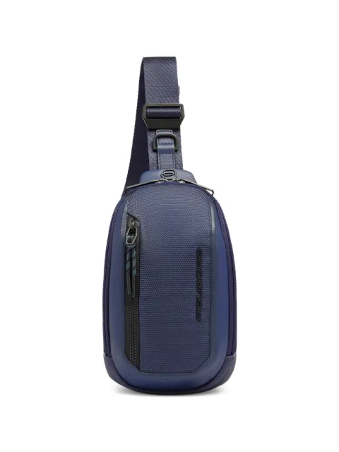 PIQUADRO leather-trim messanger bag