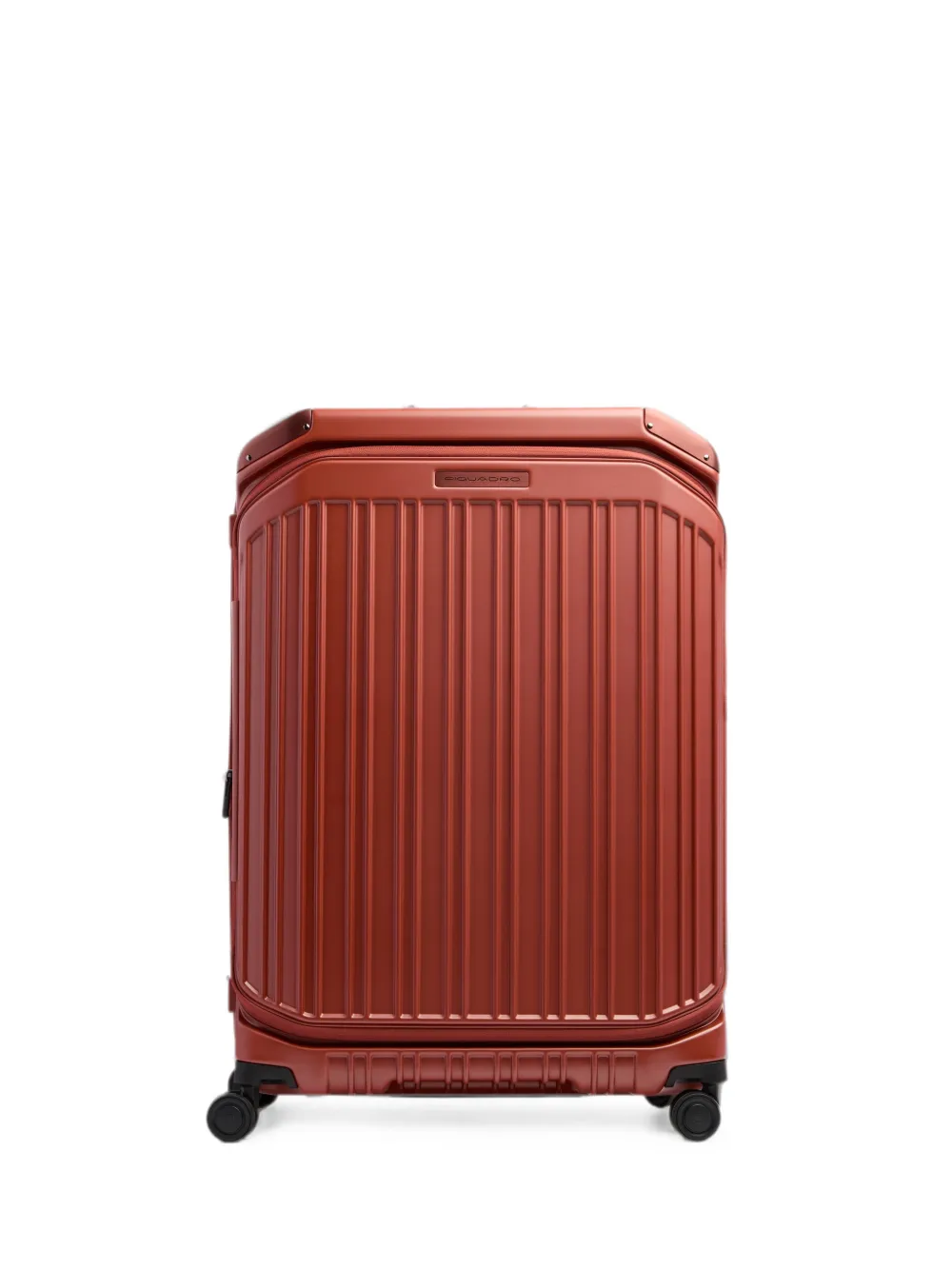PIQUADRO large expandable ridged suitcase - Rosso