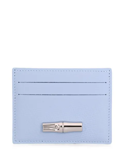 Longchamp Le Roseau leather card holder