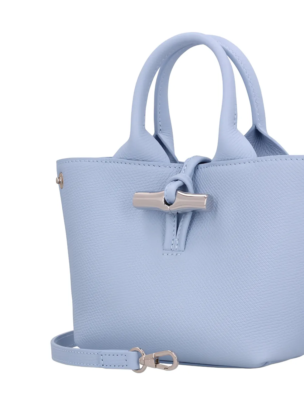 Longchamp Le Roseau grote shopper Blauw