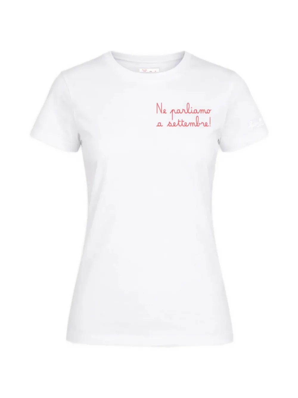 MC2 Saint Barth Emilie slogan-embroidered T-shirt · S