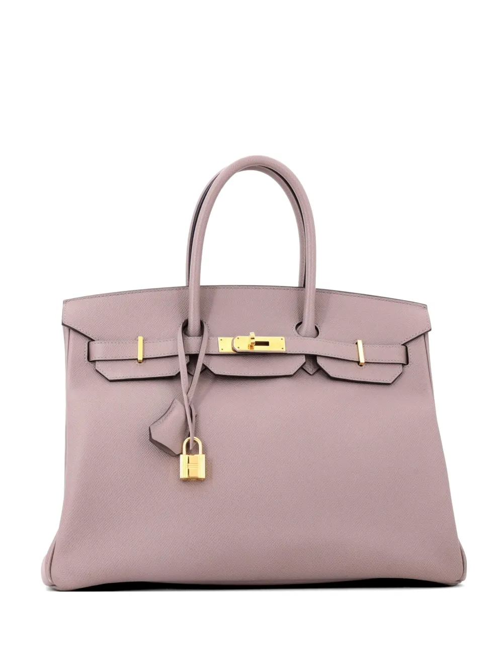 Hermès Pre-Owned Borsa a tracolla Birkin in pelle Epsom 35 - Grigio