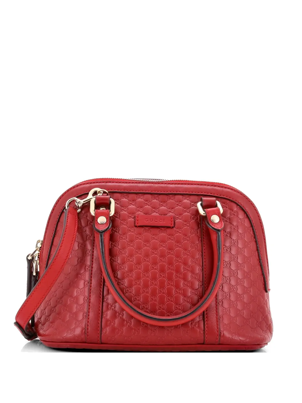 Gucci Pre-Owned Convertible Dome Microguccissima Leather Mini satchel - Rot