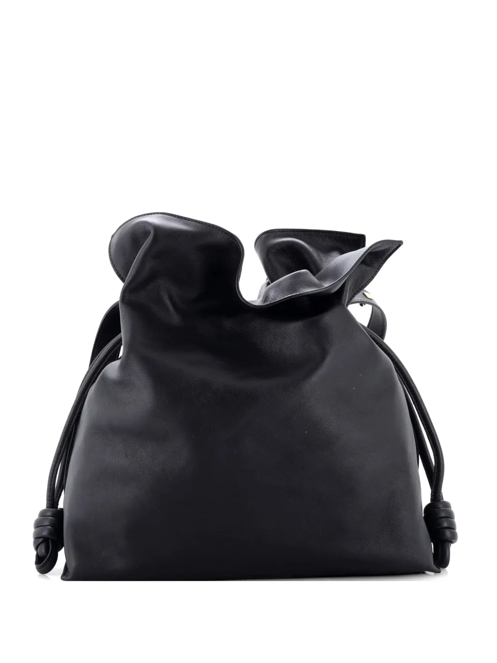 Loewe Pre-Owned Flamenco Knot Bag Leather Large tote bag - Nero
