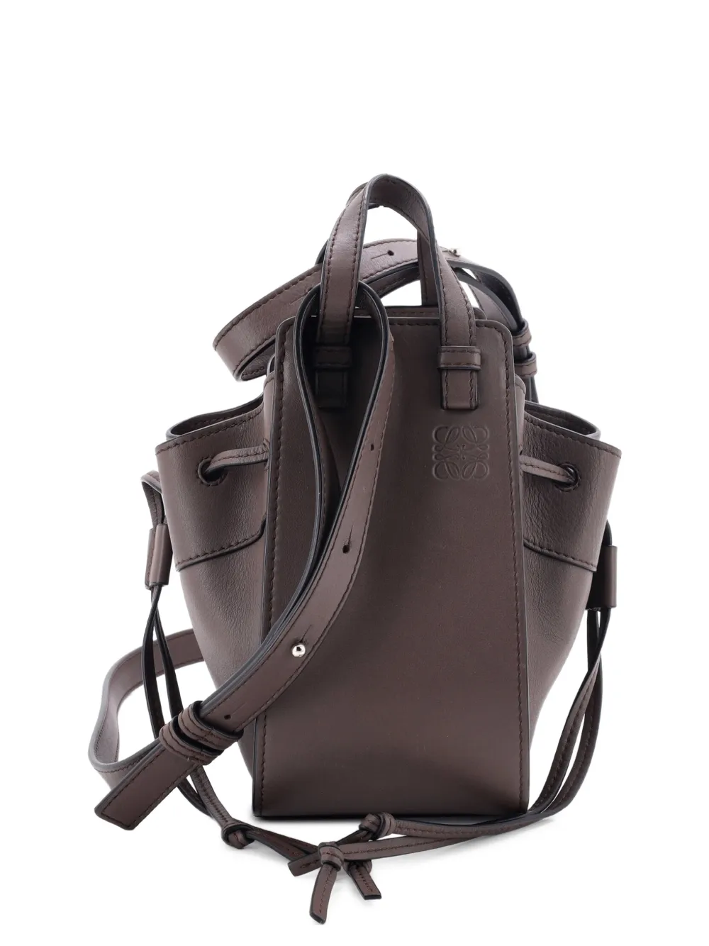 Loewe Pre-Owned Hammock Bag Leather Mini hobo bag - Brown
