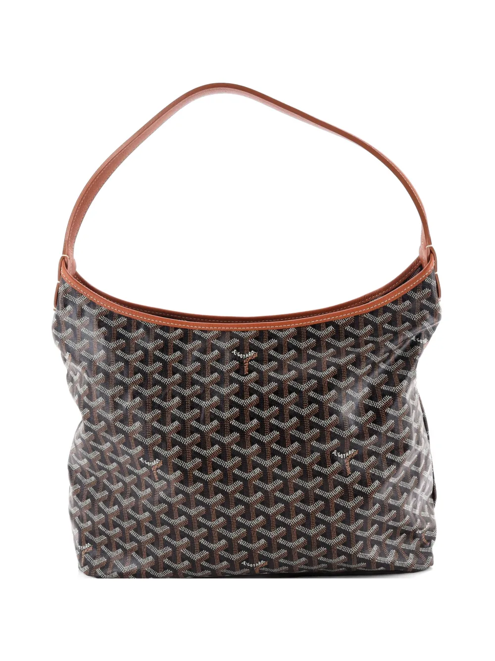 Goyard Pre-Owned Boheme Coated Canvas hobo bag - Marrone