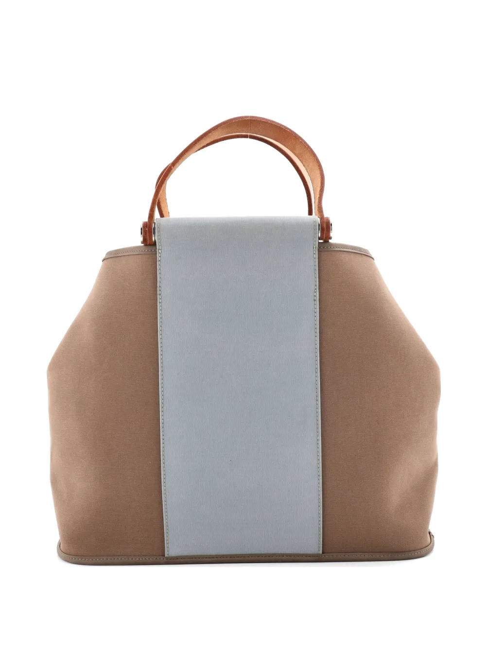 Hermès Pre-Owned Cabag Handbag Toile and Leather 32 tote bag - Blu