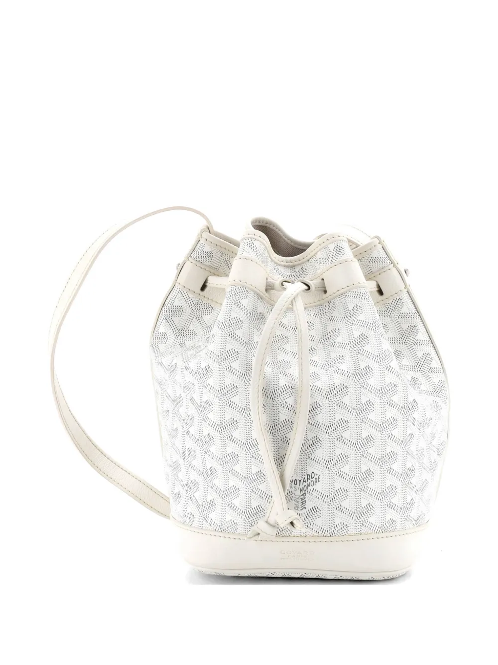Goyard Pre-Owned Petit Flot Coated Canvas PM bucket bag - Bianco