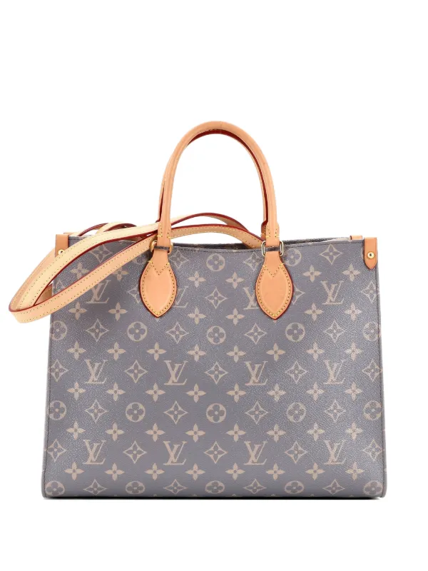 Louis Vuitton Pre-Owned オンザゴー トリアノン グレー モノグラム 