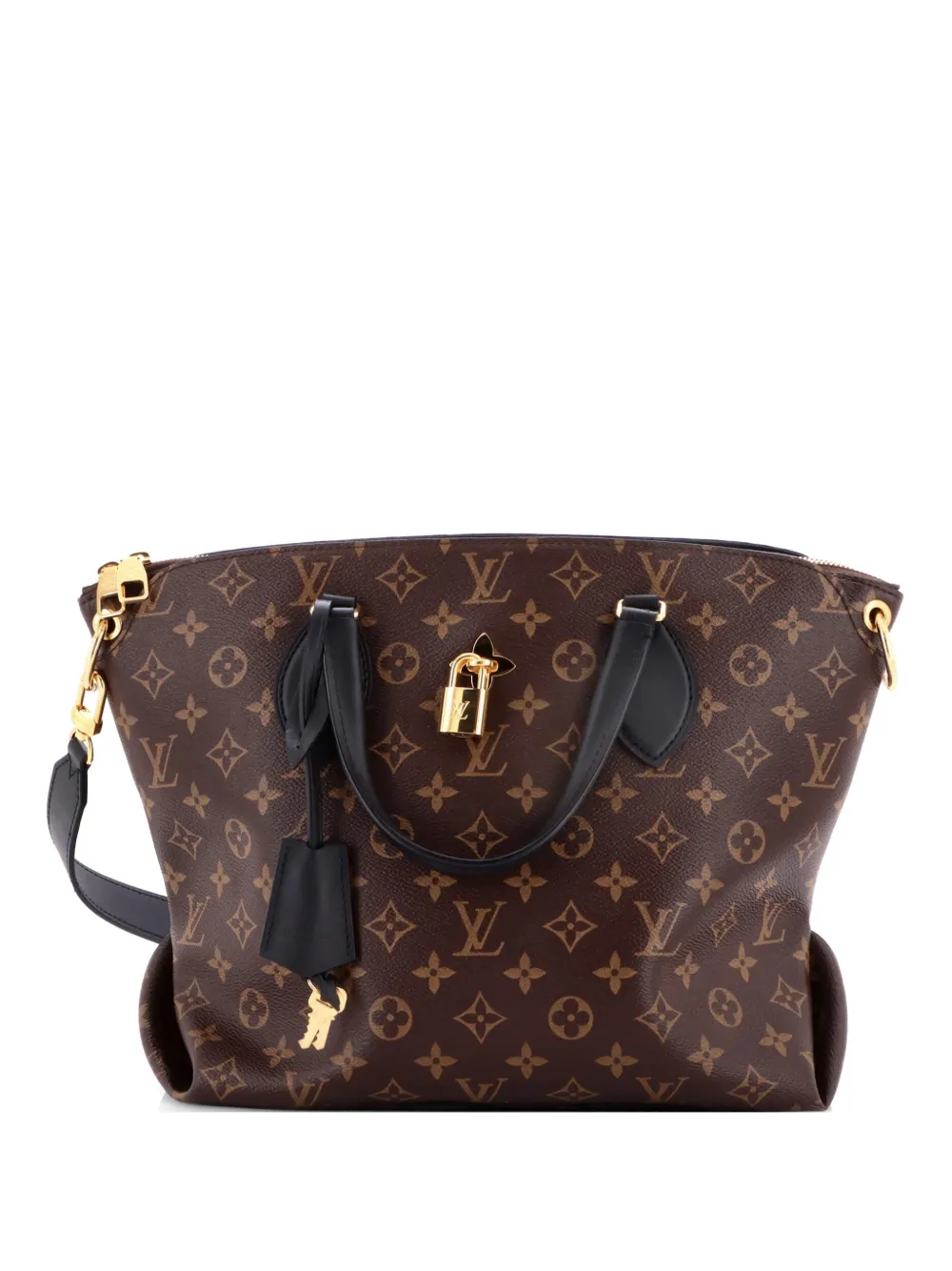 Louis Vuitton Pre-Owned Flower Zipped Tote Monogram Canvas MM shoulder bag - Marrone