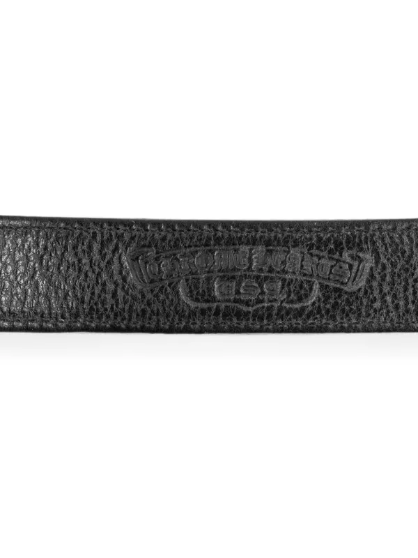 Chrome Hearts heart-embellished Leather Bracelet | ブラック