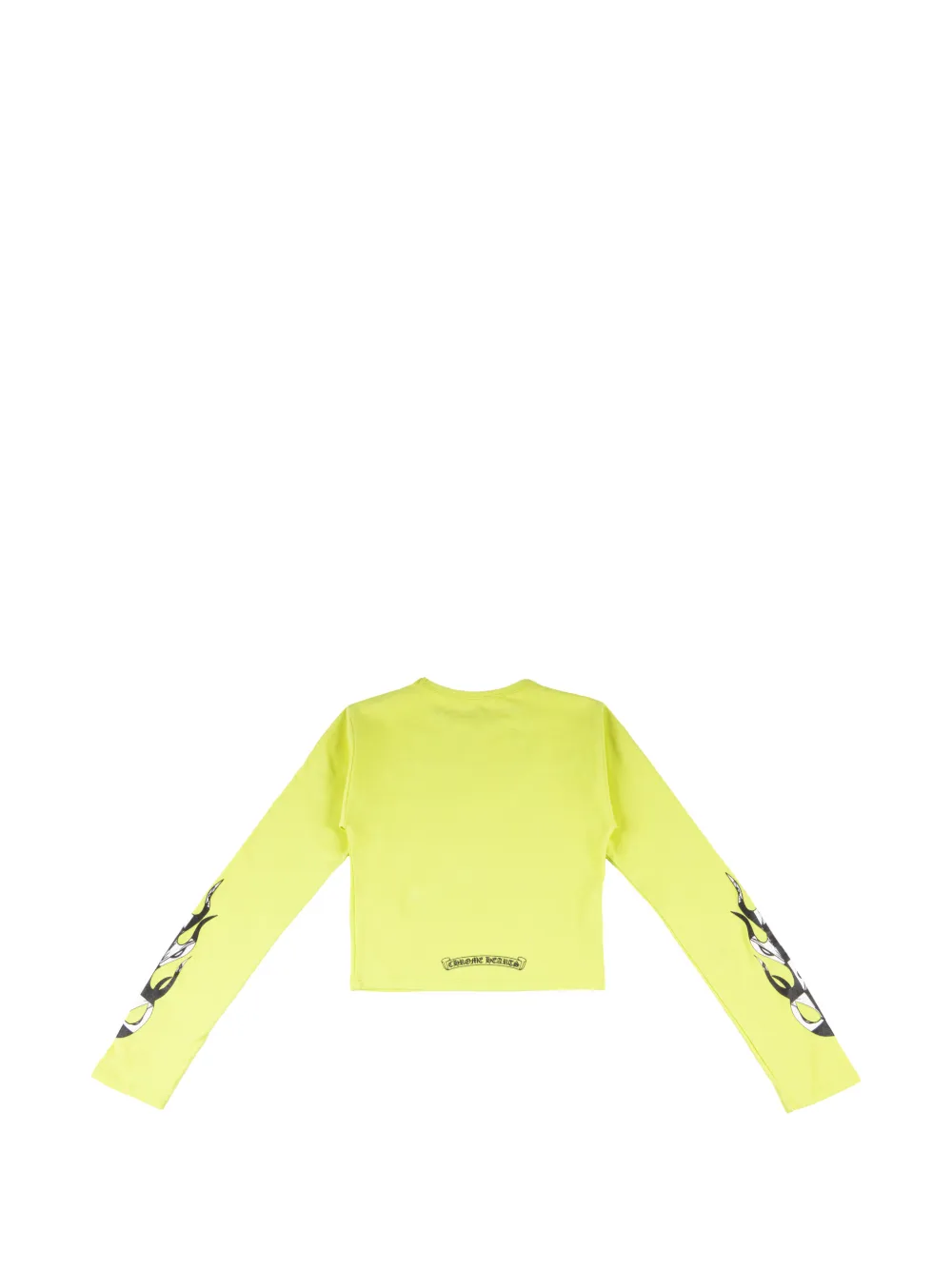 Chrome Hearts x Matty Boy 99 Eyes flame-print Cropped T-shirt