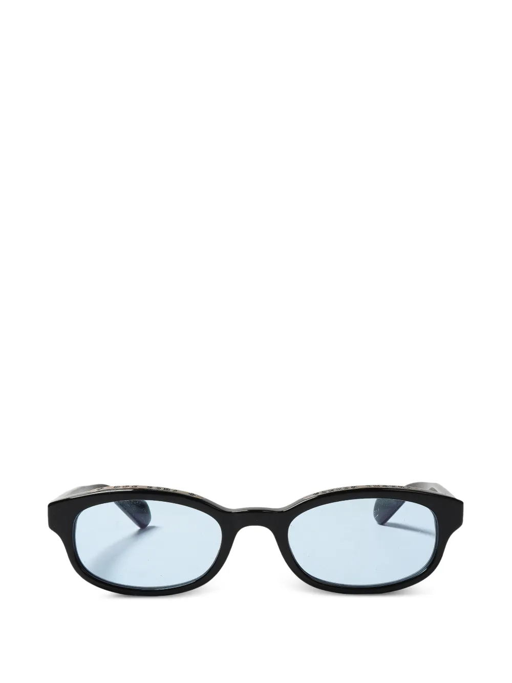 Chrome Hearts Lowrider oval-frame sunglasses - Nero