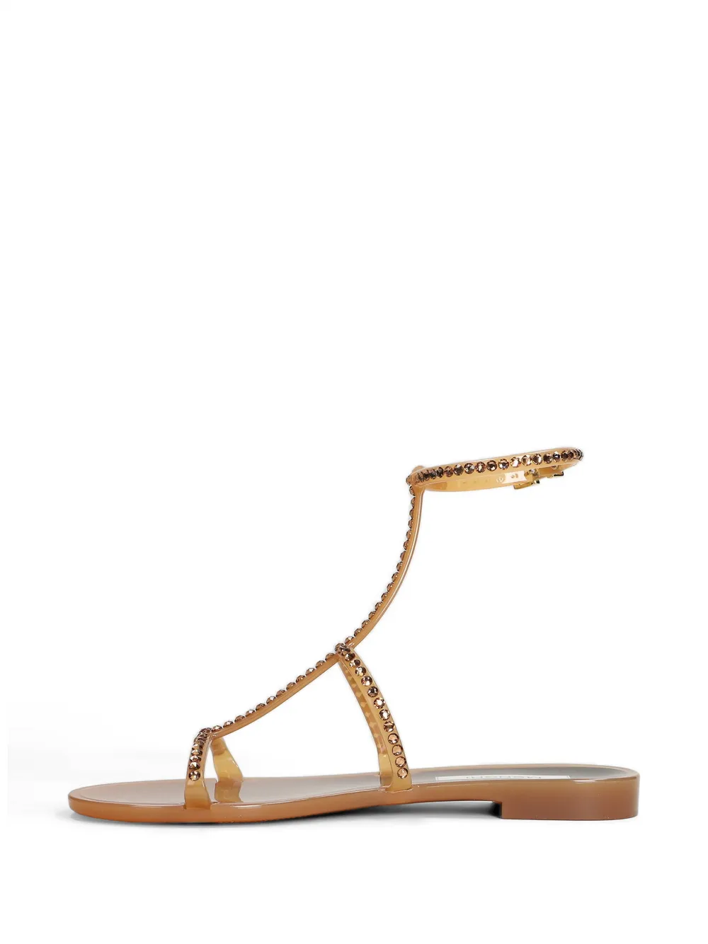 MENGHI Sandalen verfraaid met kristal Beige