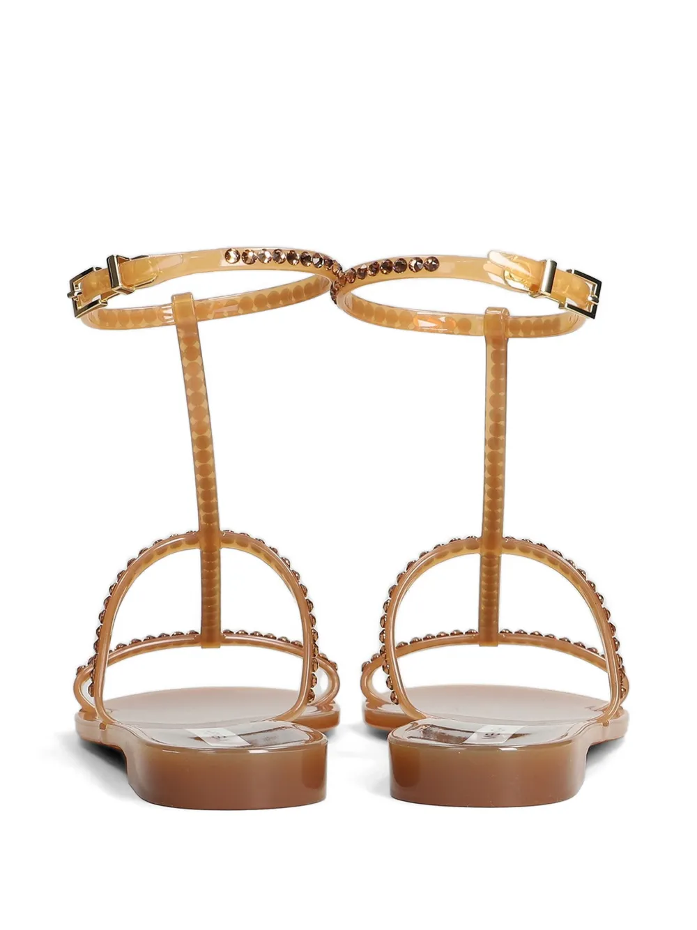 MENGHI Sandalen verfraaid met kristal Beige