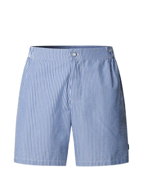 Hackett London striped seersucker swim shorts