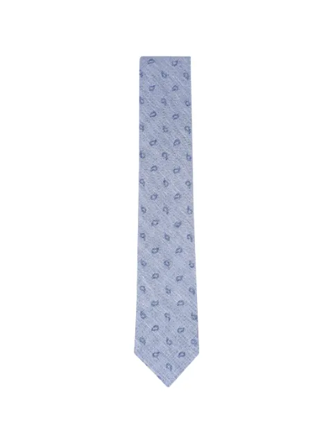 Zegna corbata con estampado de cachemira