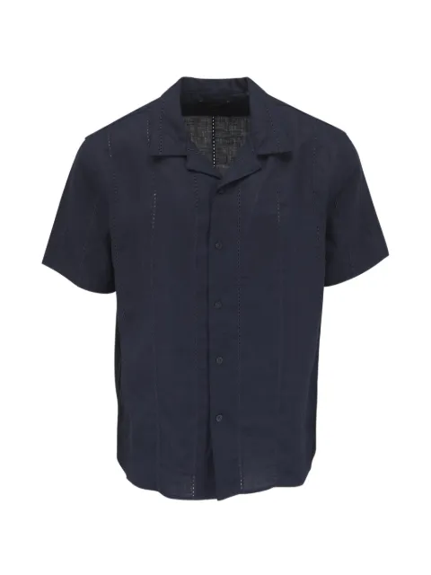 Vince camisa Eyelet de manga corta