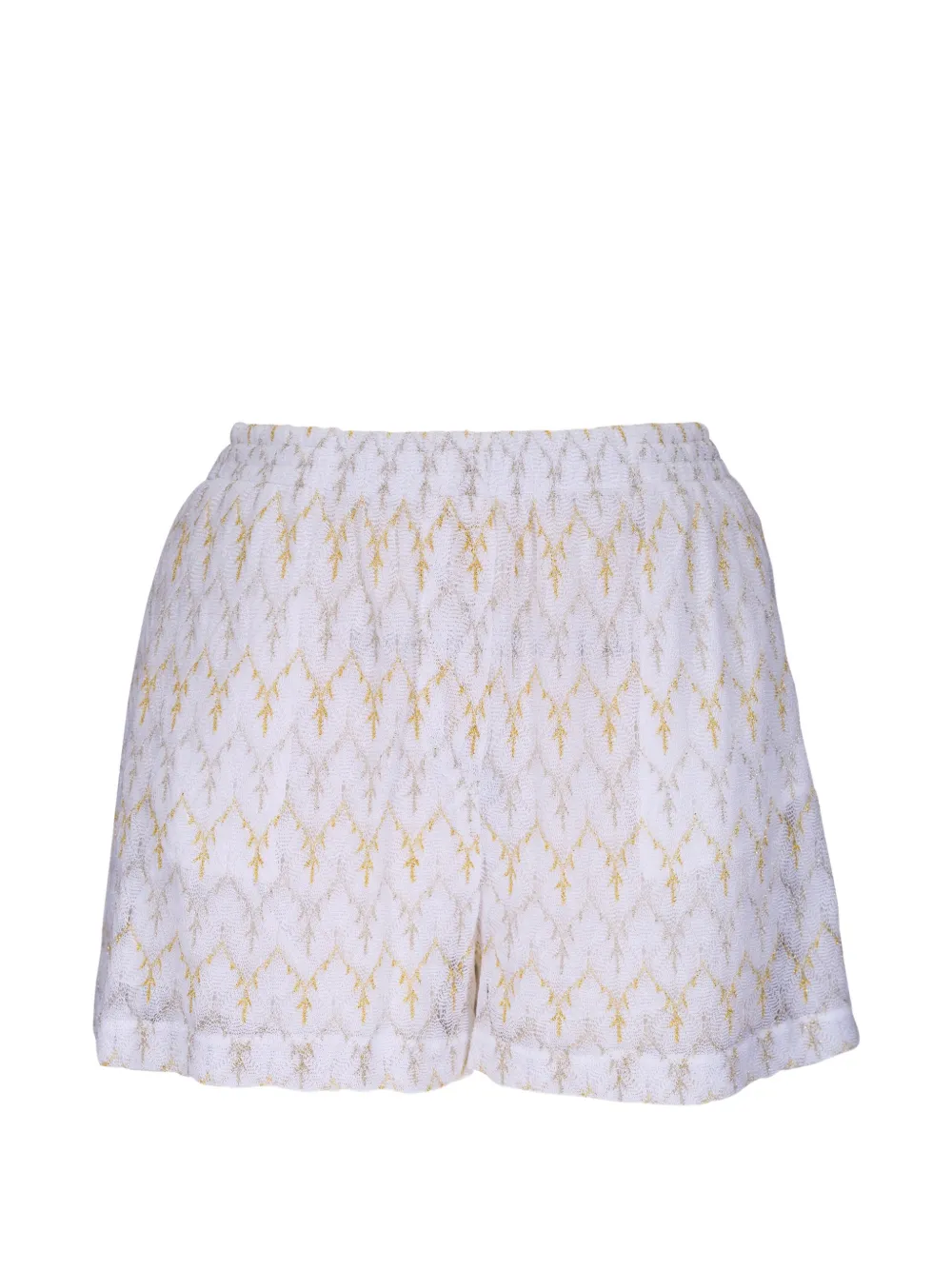 Missoni Geometric-pattern Knit Shorts In Multi