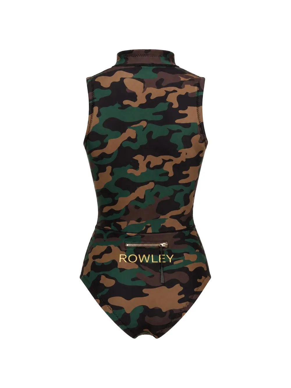 Cynthia Rowley Carve mouwloze wetsuit Groen