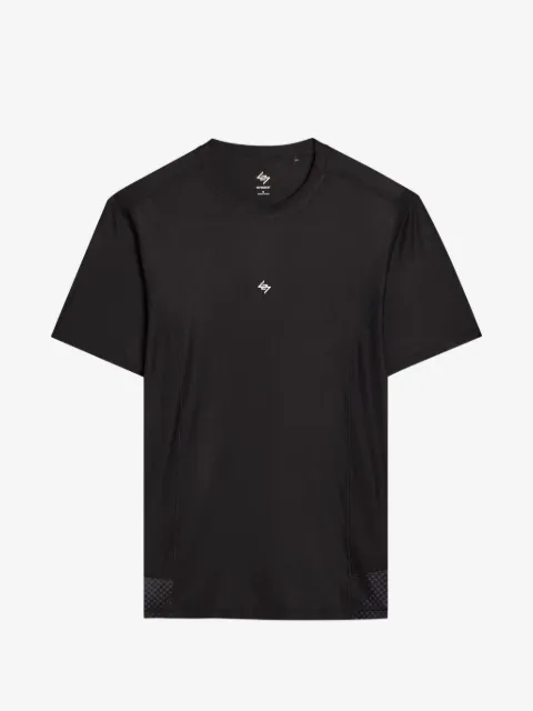 REPRESENT 247 Hybrid logo-print panelled T-shirt