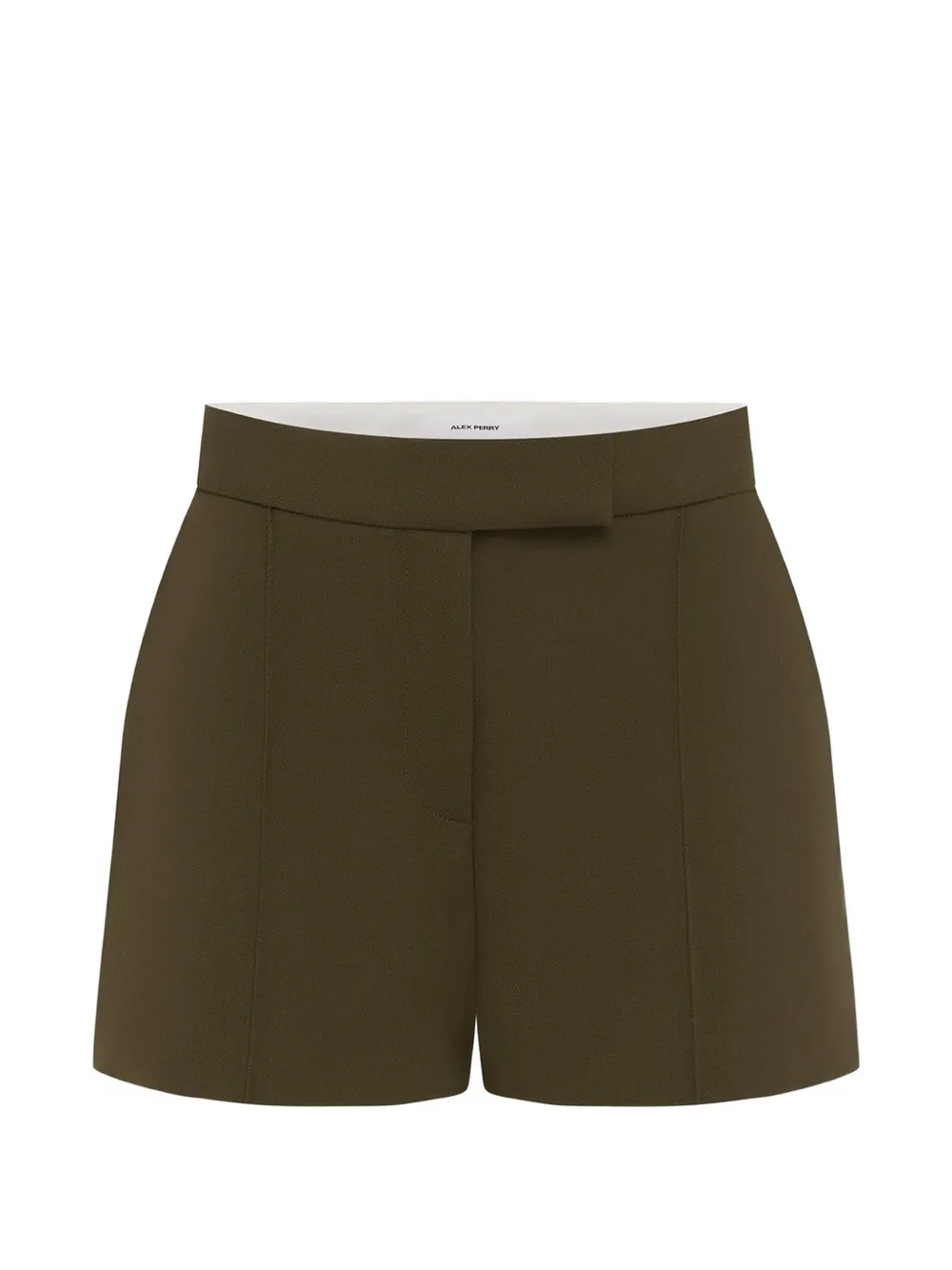 Alex Perry tailored high-waisted shorts - Green