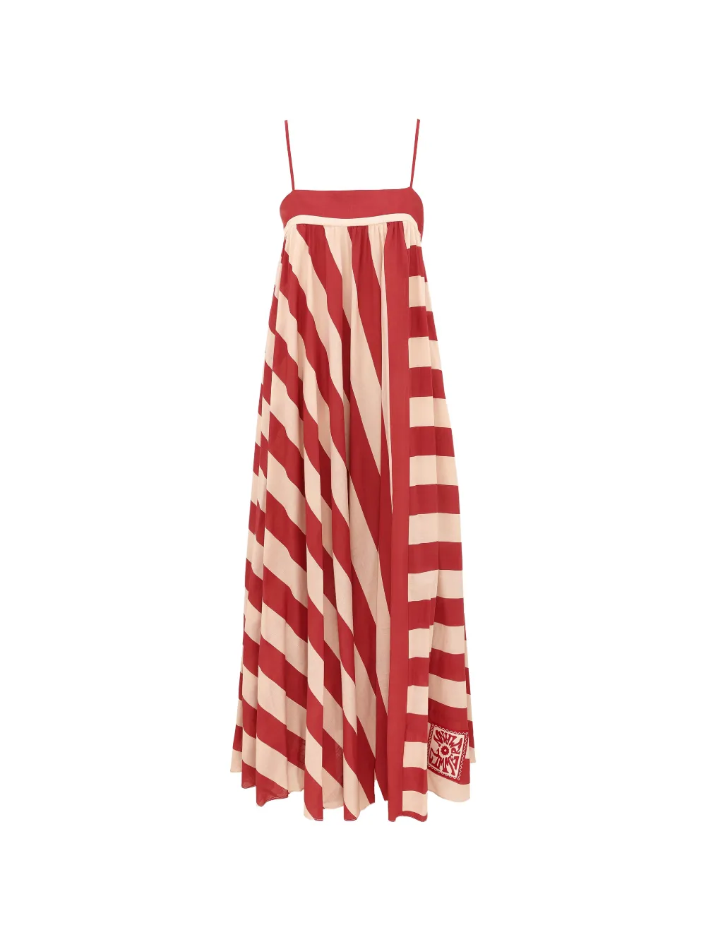 ZIMMERMANN Roselight stripe-print maxi dress - Rot