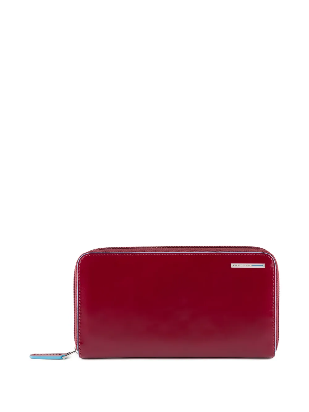 PIQUADRO zip-around leather wallet - Rosso