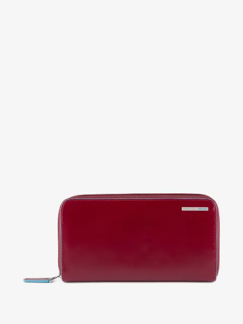 PIQUADRO zip-around leather wallet