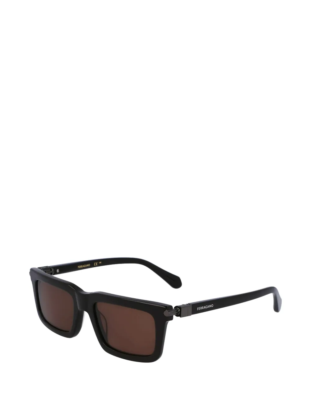 Ferragamo Rectangle-frame Sunglasses In Black