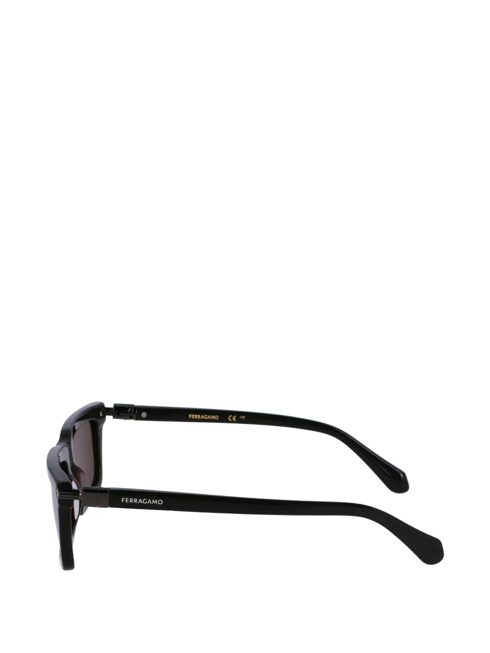 Ferragamo Rectangle-frame Sunglasses In Black