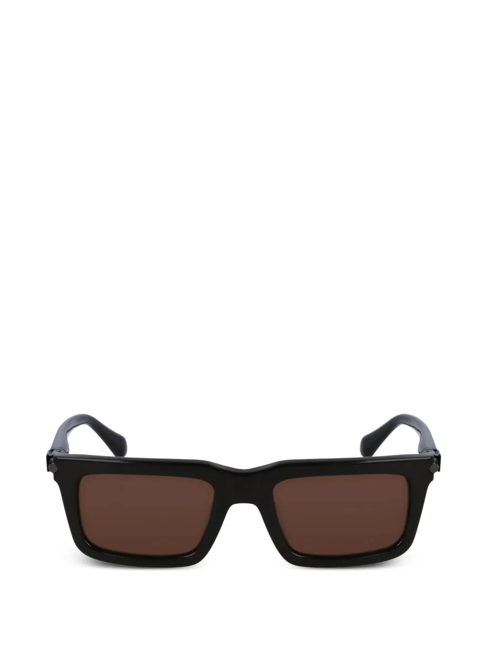 Ferragamo rectangle-frame sunglasses - Nero