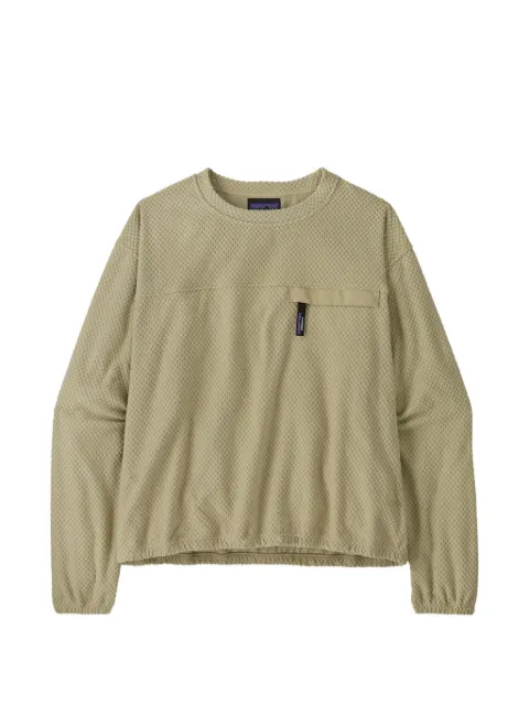 Patagonia fleece-textured chest-pocket sweater