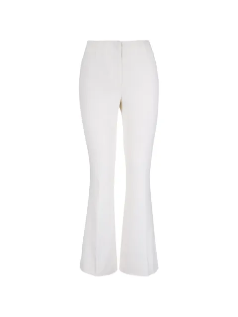 Veronica Beard pressed-crease flared trousers