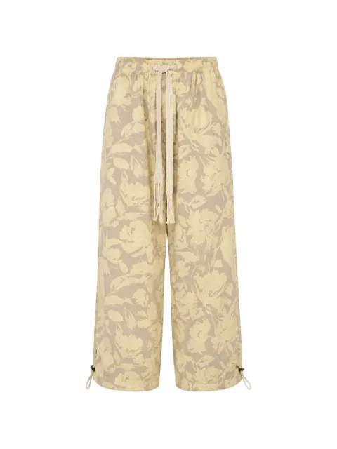 Cmmn Swdn floral-print drawstring trousers