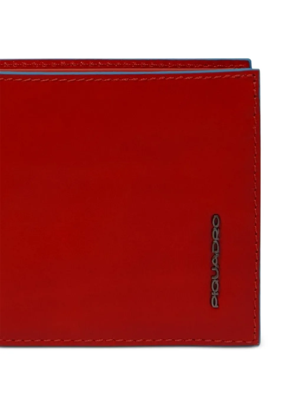 PIQUADRO Leren portemonnee Rood