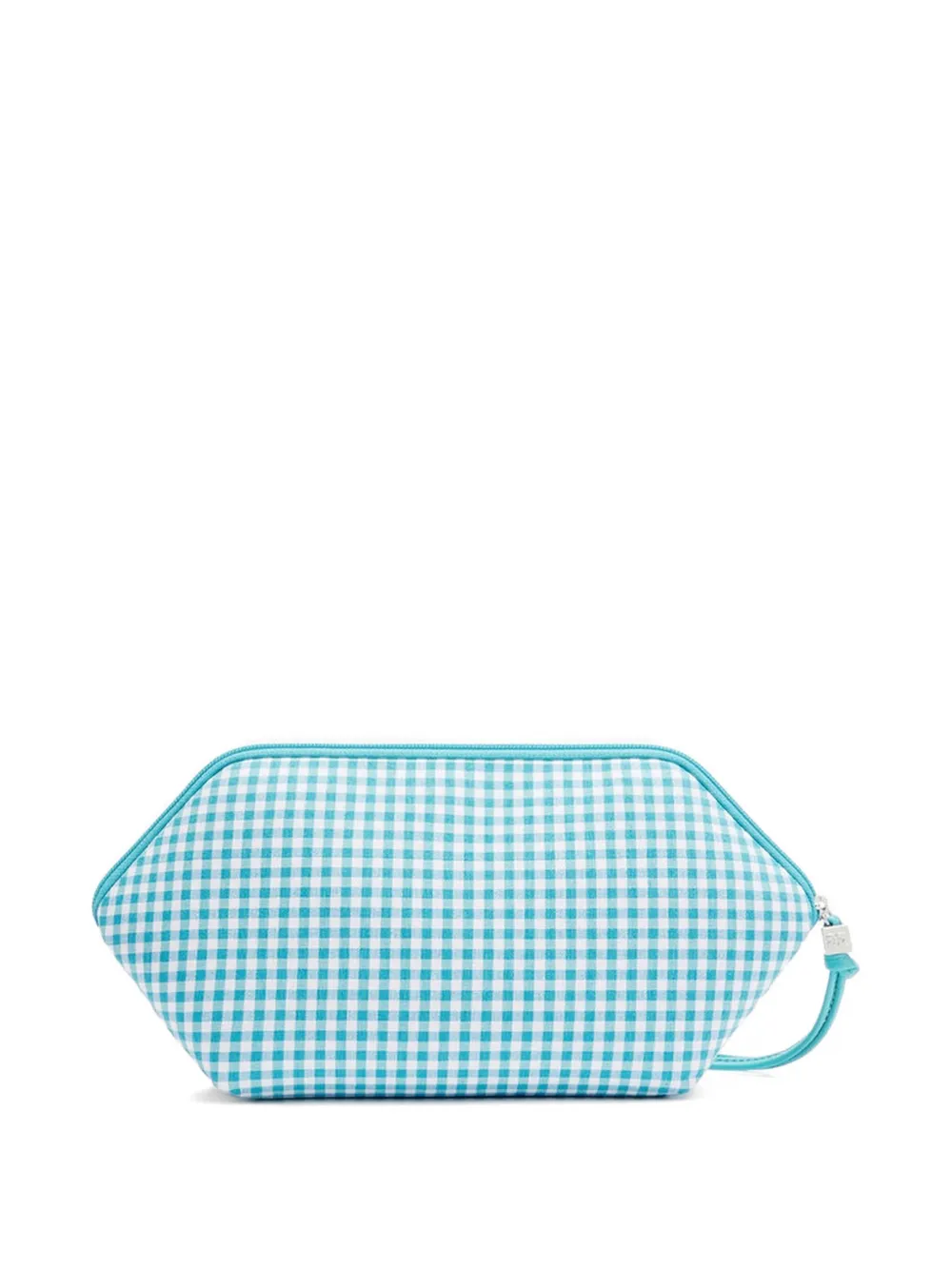 GANNI Bikini clutch met gingham ruit Blauw