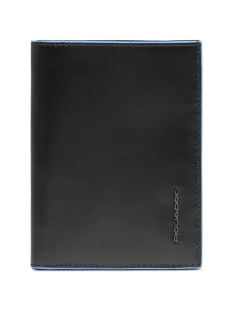 PIQUADRO logo-lettering contrast-trim wallet