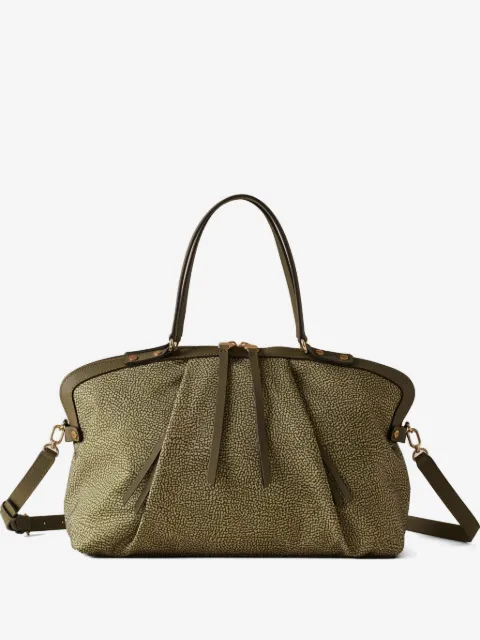Borbonese tote mediano con estampado Frame