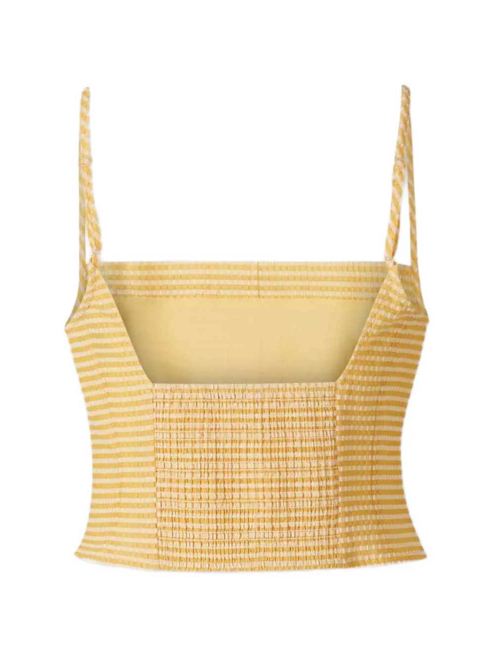 SIMKHAI Geruite tanktop Geel