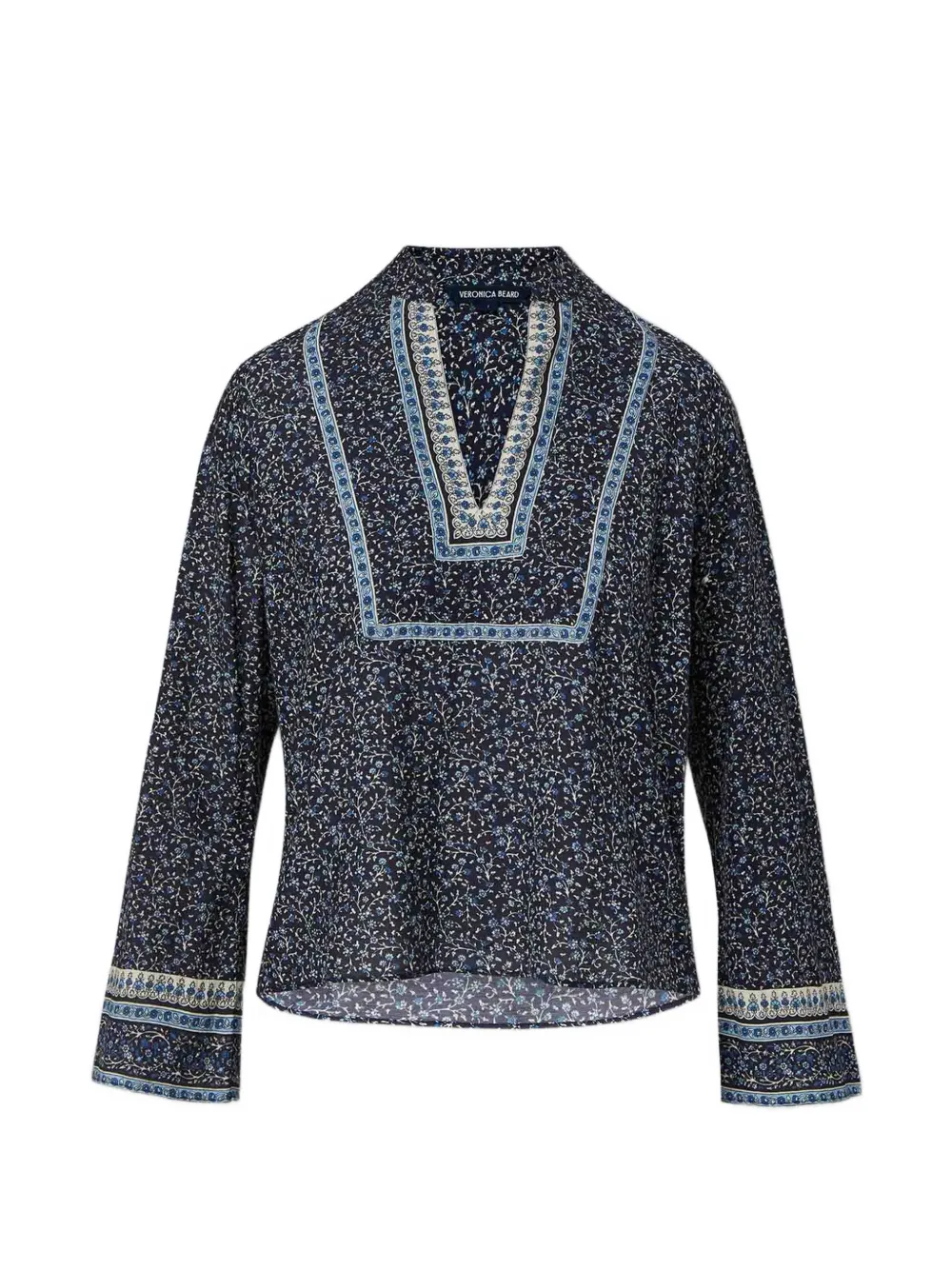 Veronica Beard Cyra floral-print blouse - Blu