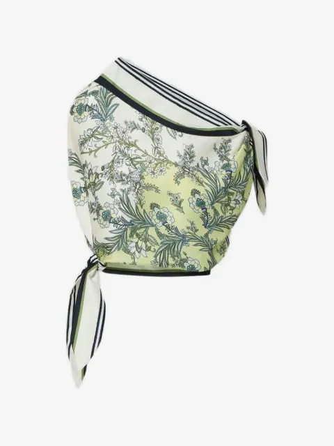 Veronica Beard Tari floral-print one-shoulder top