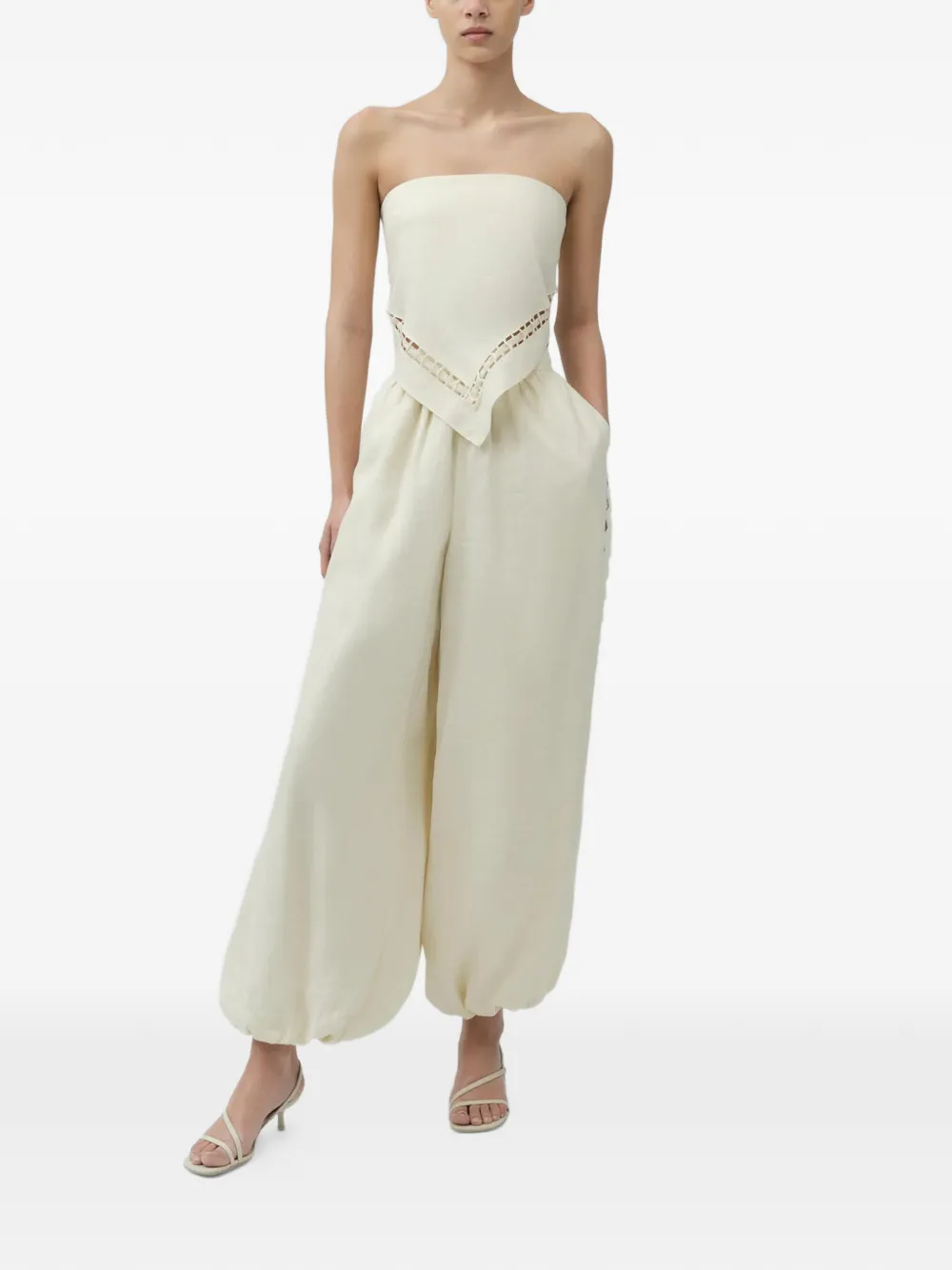 SIMKHAI Selah palazzo broek Beige